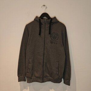 Man City Grey Full Zip Jumper 1894 Mens Medium